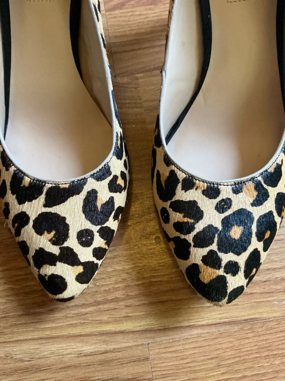 INC International Concepts Leopard Print Tan and Black Pointed Toe Pumps